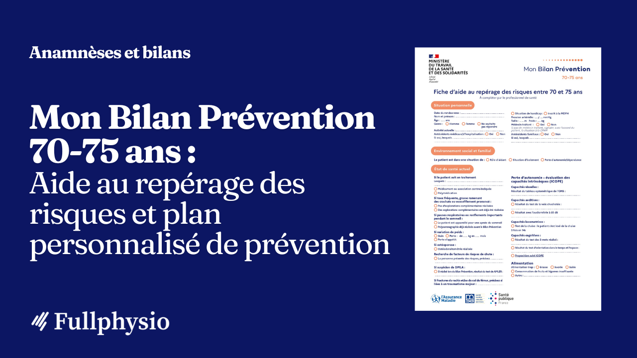 Vignette de la fiche d'aide au repérage des risques, Mon Bilan Prévention 70-75 ans