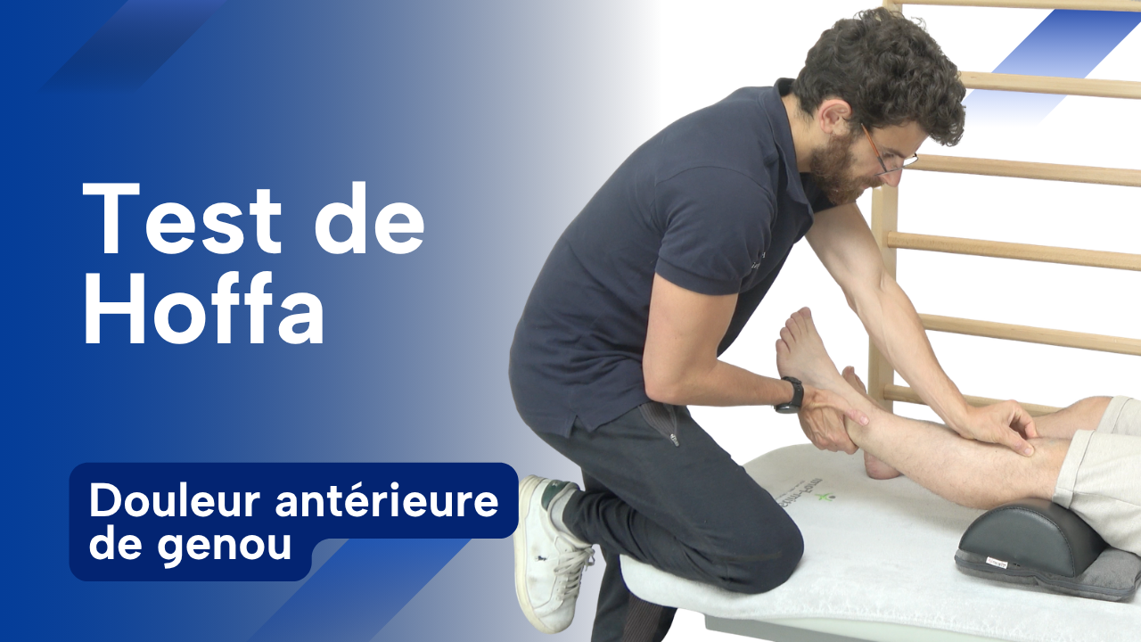 Vignette du test clinique de Hoffa pour le corps adipeux infrapatellaire