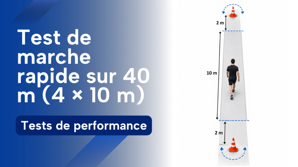 Vignette du test de marche rapide sur quatre allers-retours de dix mètres