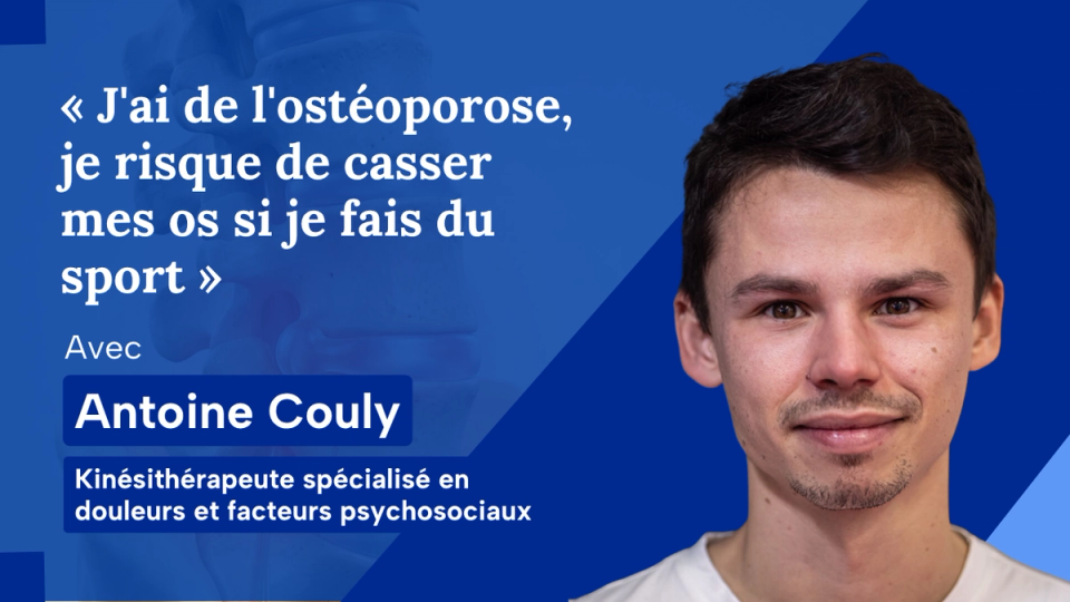Vignette de la capsule d'Antoine Couly sur l'activité physique et l'ostéoporose