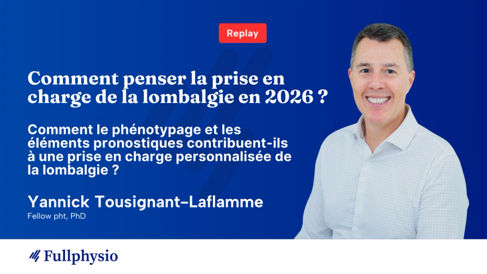 Yannick Tousignant-Laflamme présente le phénotypage de la lombalgie