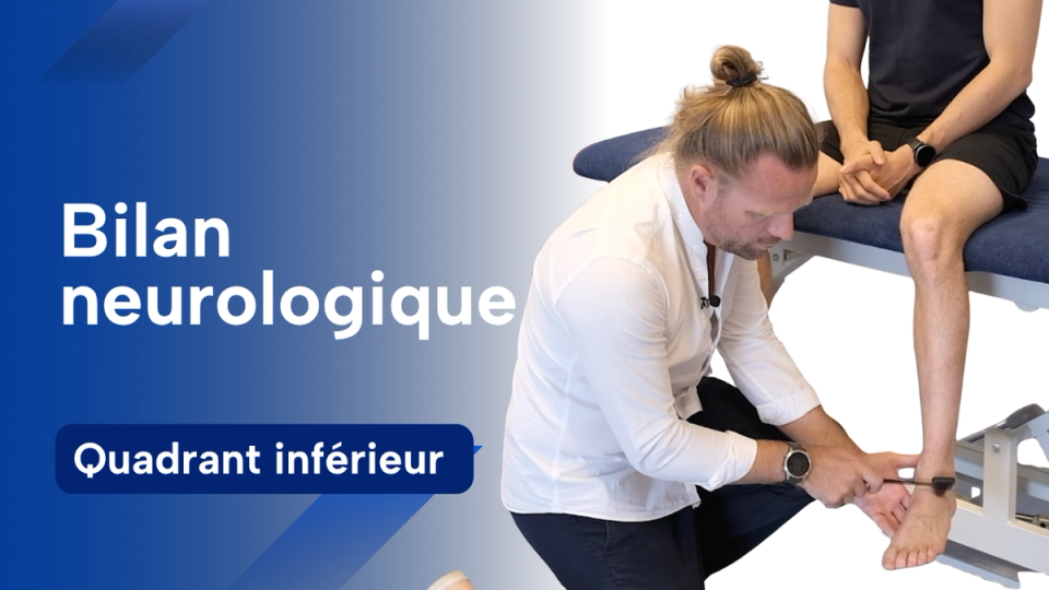 Vignette du bilan neurologique du membre inférieur et du rachis lombaire
