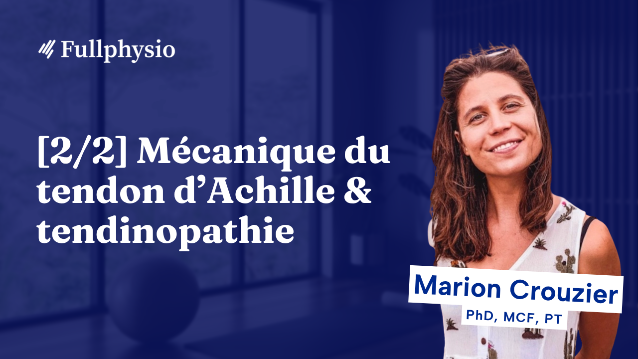 Vignette de la masterclass de Marion Crouzier sur le glissement intratendineux